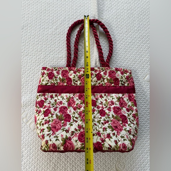 Floral Red Tote Bag - Picture 6 of 8